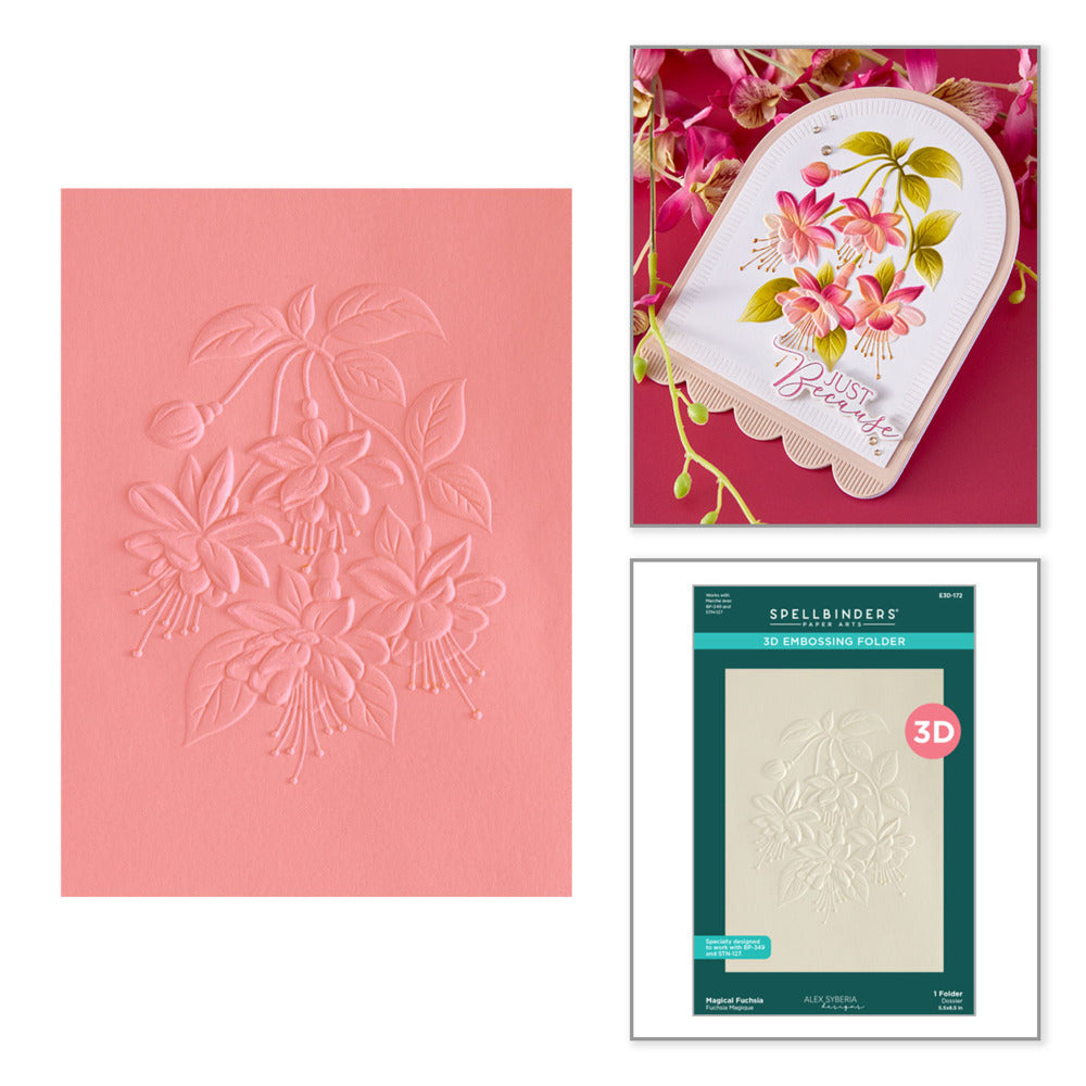 Spellbinders 3D Embossing Folder; Magical Fuchsia