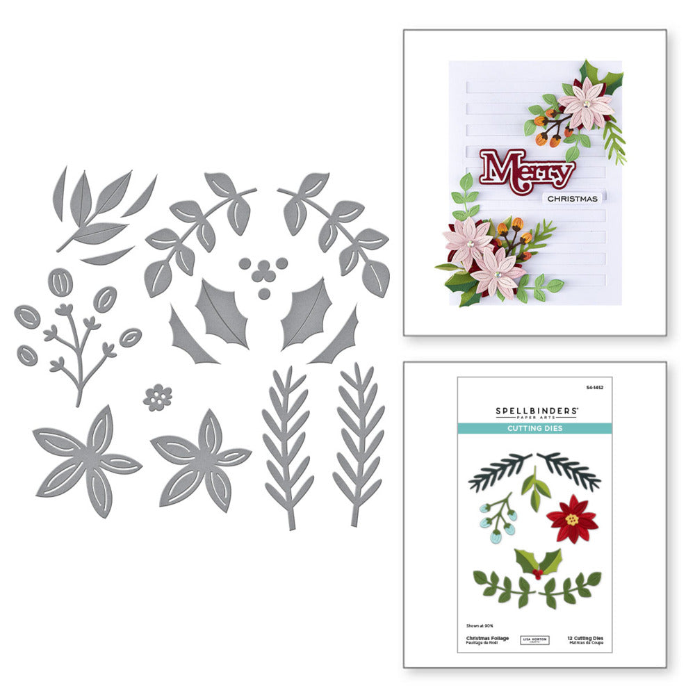 Spellbinders; Die, All About Christmas - Christmas Foliage