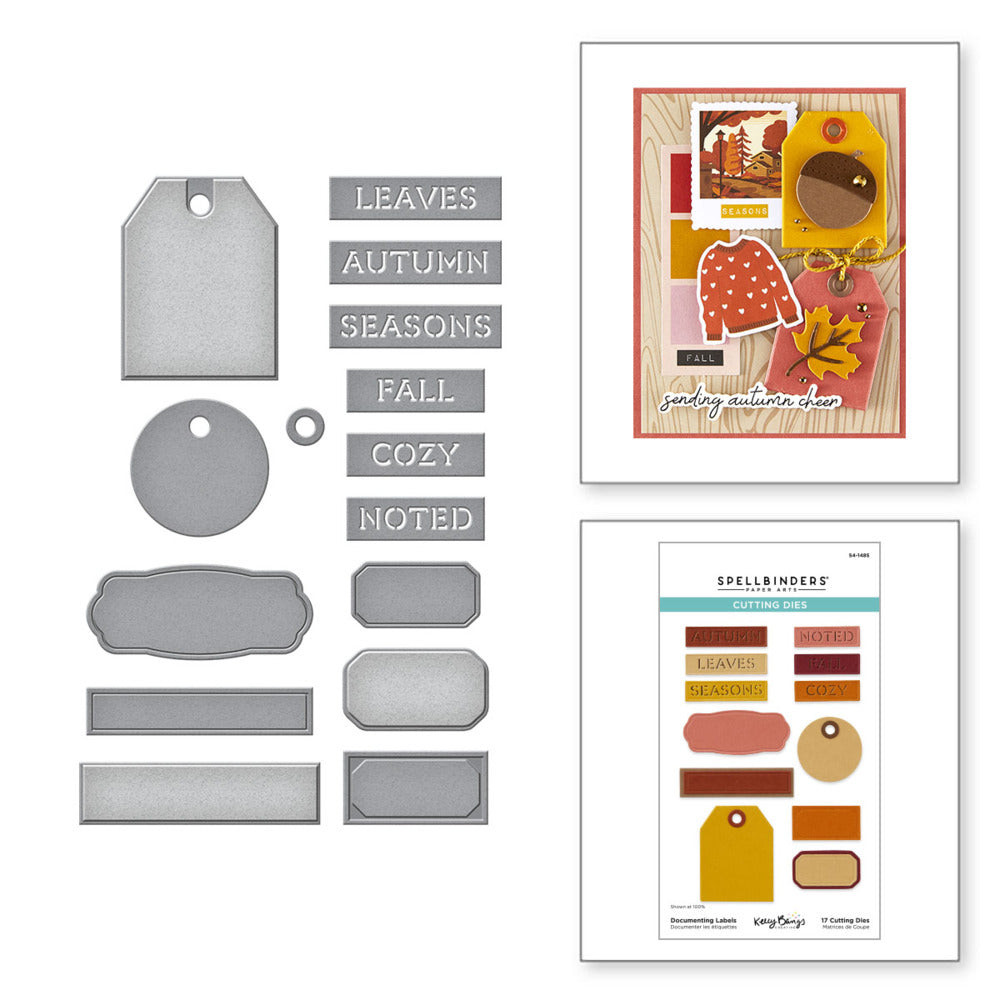 Spellbinders; Die, Autumn Archives - Documenting Labels