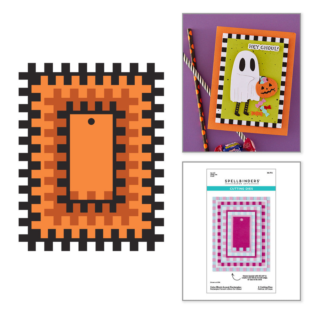 Spellbinders, Die, Color Block Accent Rectangles Pre-orders