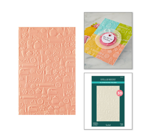 Spellbinders 3D Embossing Folder, Confection