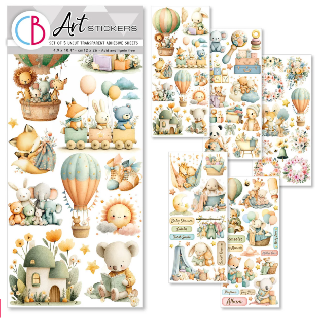 Lunibloom, Transparent Adhesive Sheets, Lunibloom Art Stickers