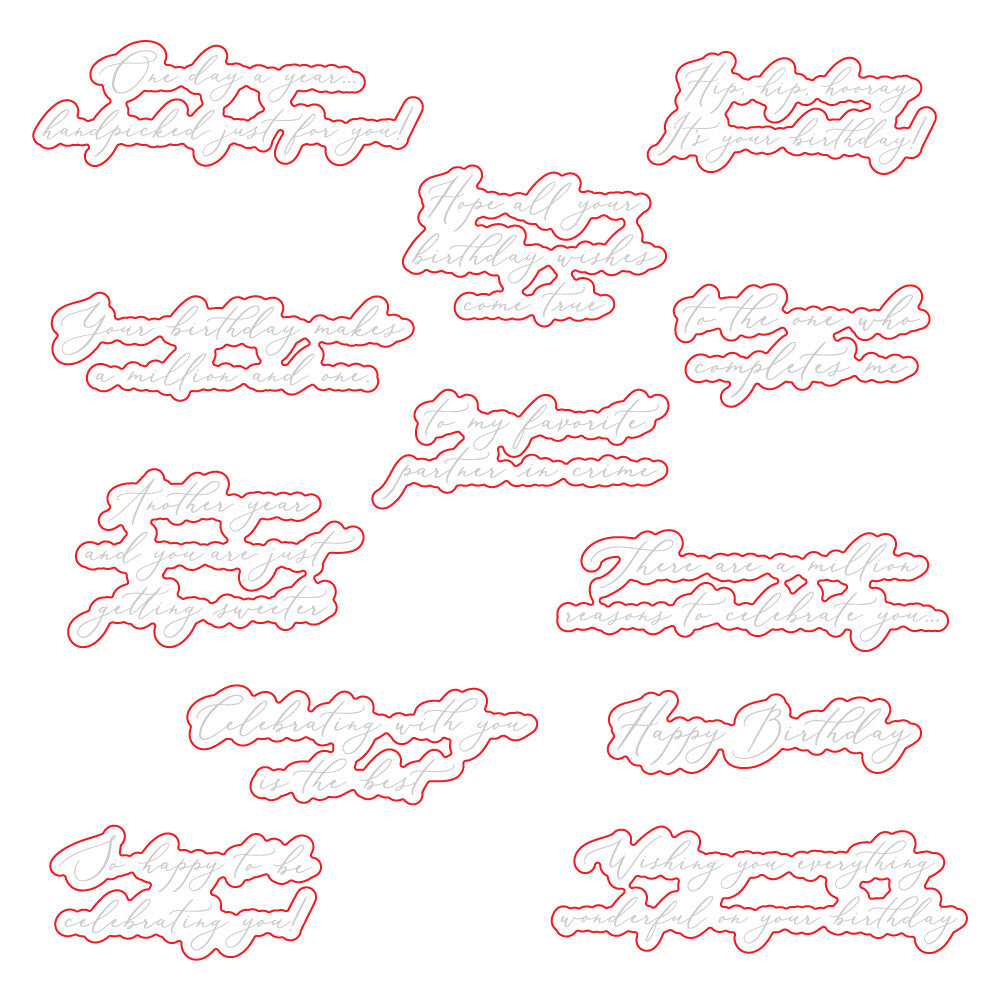 Honeybee Stamps, Clear Stamp, Celebrating You Stamp & Die Set