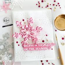Pink Fresh Studio, Large Snowflakes Die Set