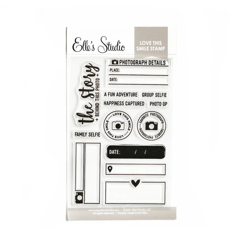 Elle's Studio, Love this Smile Stamp