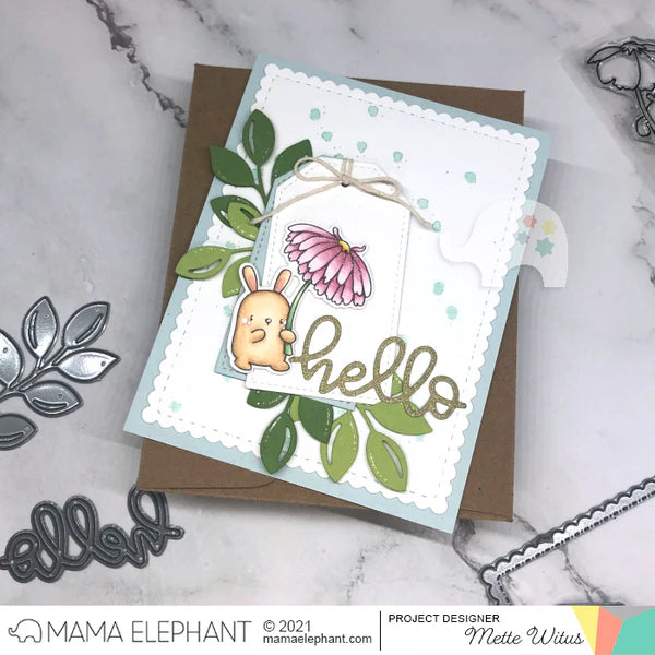 Mama Elephant, Flower Shower Stamp