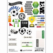Scrapbook Customs, Soccer Embellishments