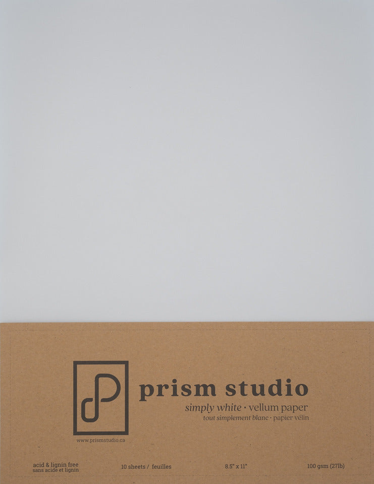 Prism Studio, Simply White Vellum Paper Pack