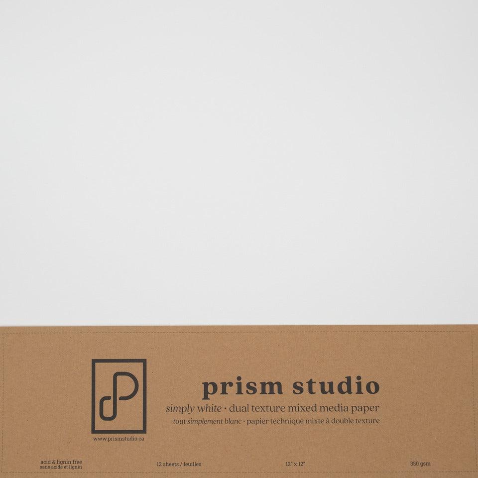 Prism Studio, Simply White Smooth Mixed Media Paper Pack