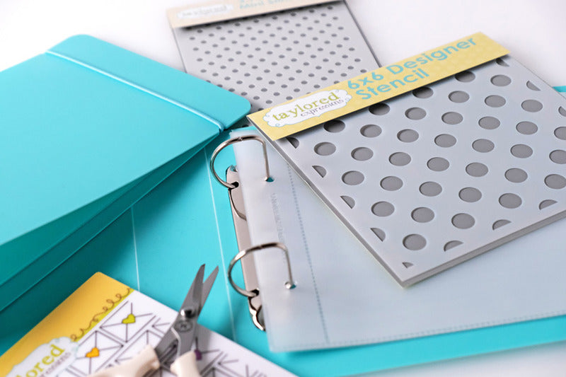 Taylored Expressions Flexible 6x6 Stencil Storage Binder