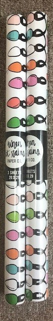 When it Rains Paper Co. Gift Wrap- Christmas Lights