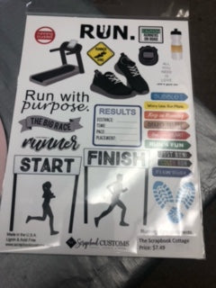Scrapbook Customs, Embellishments Laser Die Cut-Outs - Running