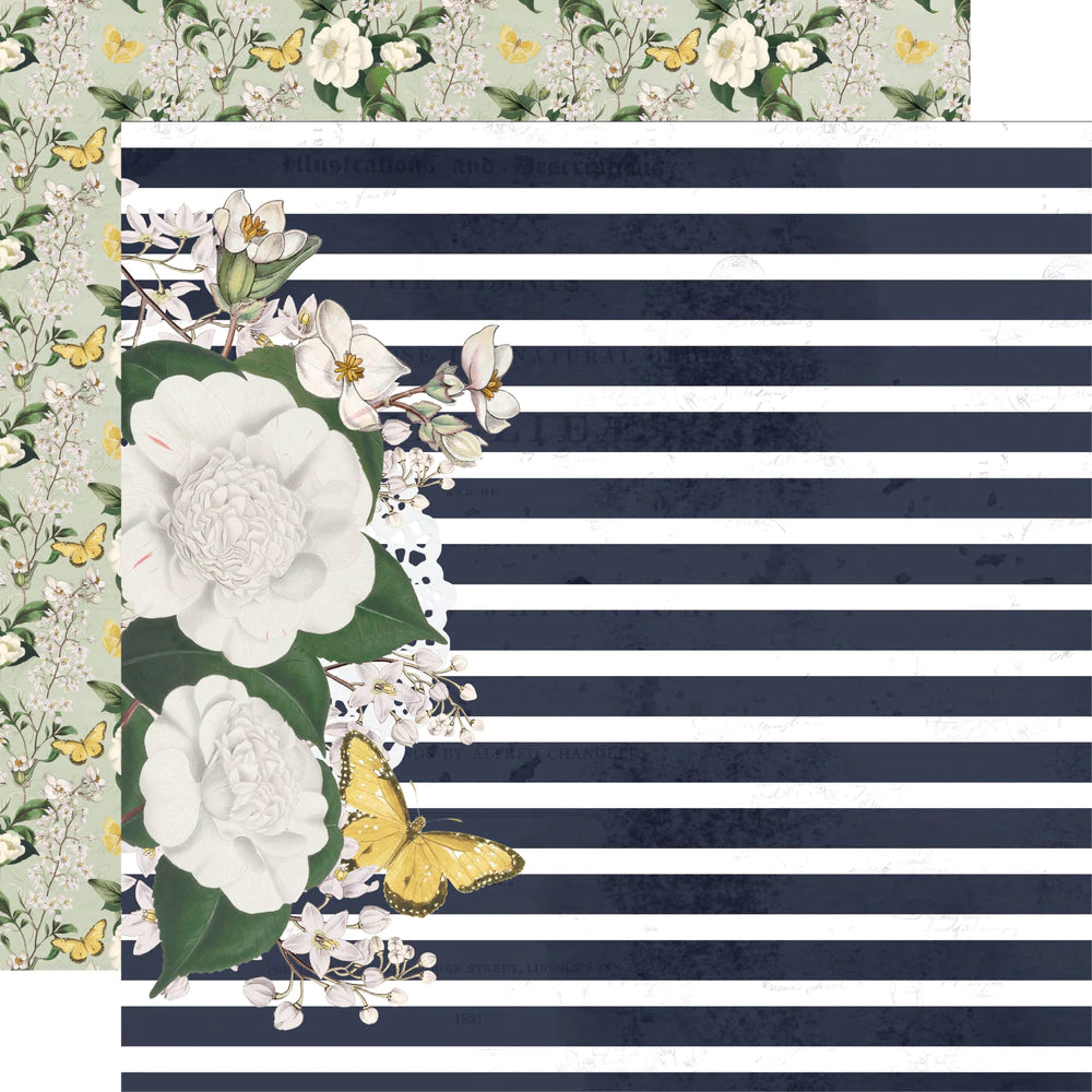 Simple Stories, Indigo Garden, So Lovely 12x12 Paper