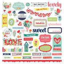 Photoplay Paper, Cherish,Sticker Sheet