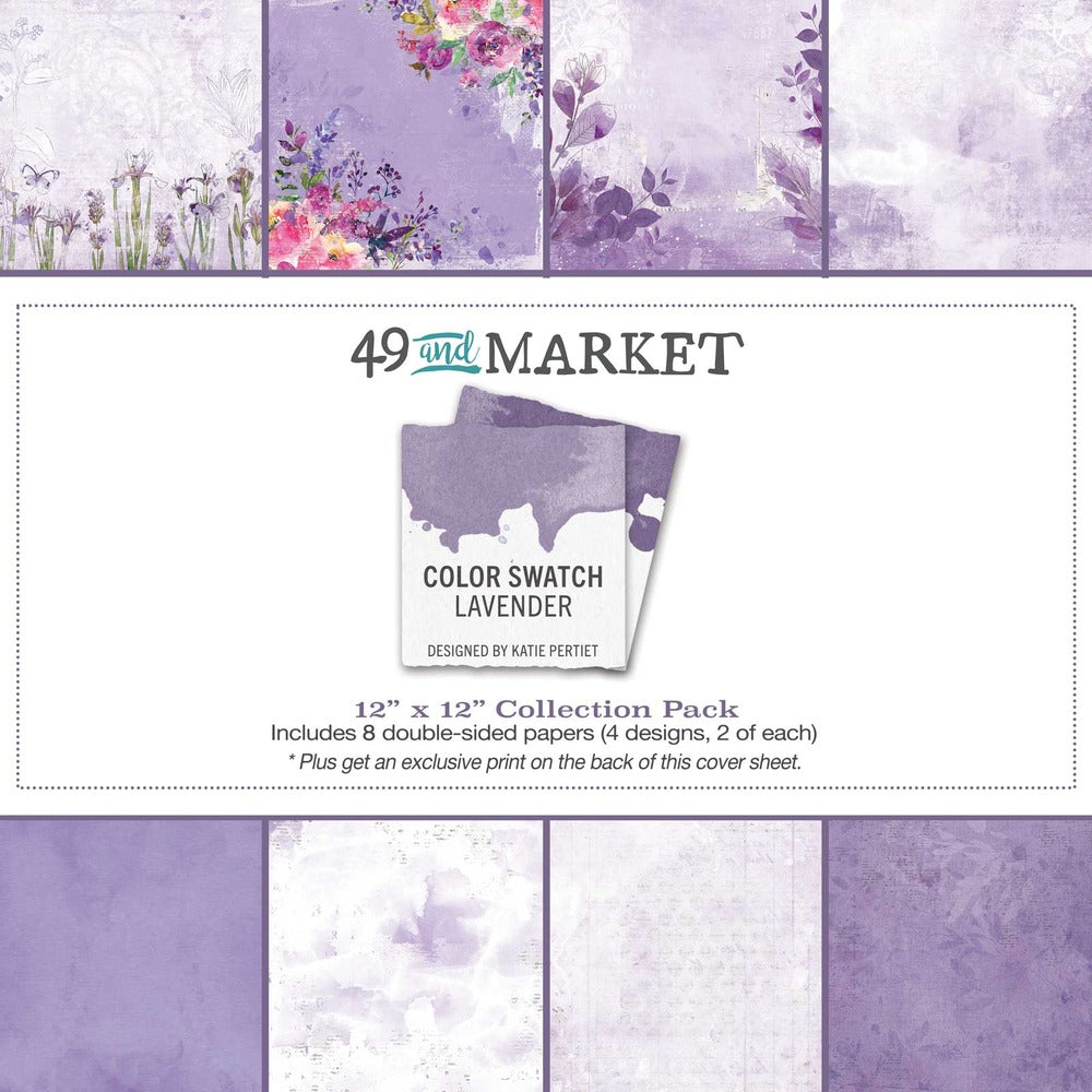 49 and Market, Color Swatch Lavender Paper Pack