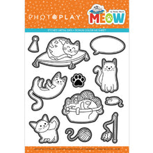 Load image into Gallery viewer, Photoplay,  Meow Stamp &amp; Die Cut Set
