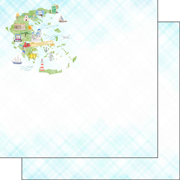 Scrapbook Customs, Greece Map