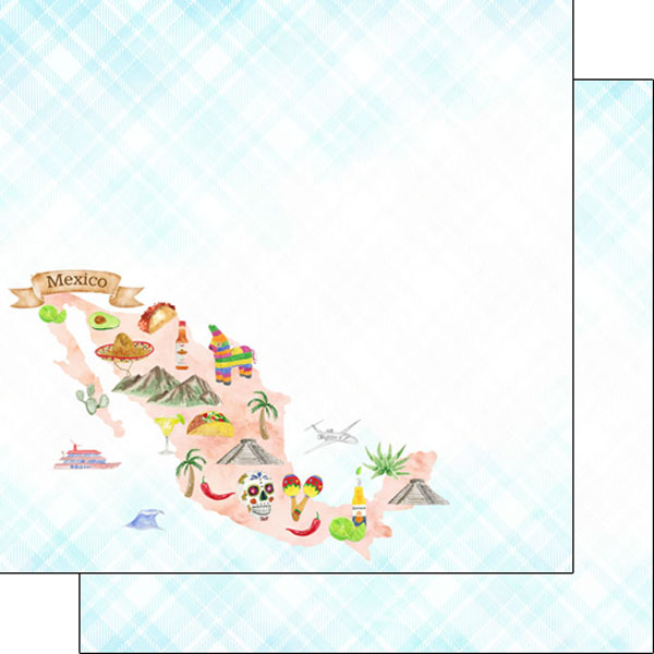 Scrapbook Customs, Mexico Map Icons
