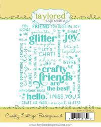 Taylored Expressions, Crafty Collage Background Stamp