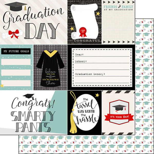 Scrapbook Customs, Graduation Day Journaling Paper