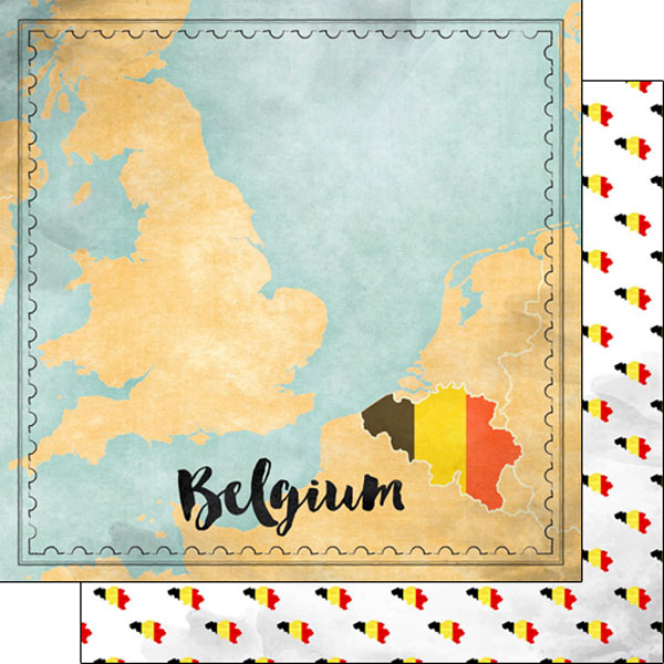 Scrapbook Customs, Belgium Map