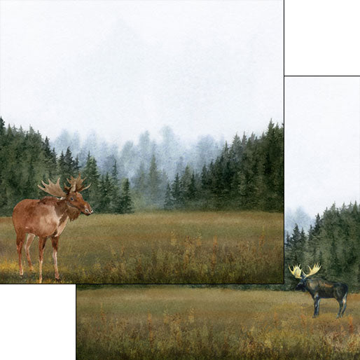 Scrapbook Customs, Moose Watercolour