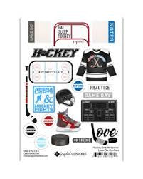 Scrapbook Customs, Hockey Embellishments