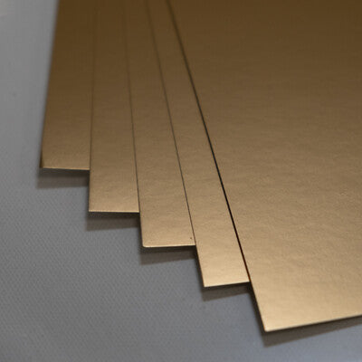 Prism Studio,Whole Spectrum Cardstock Foil Pack, 8.5x11-Brushed Gold