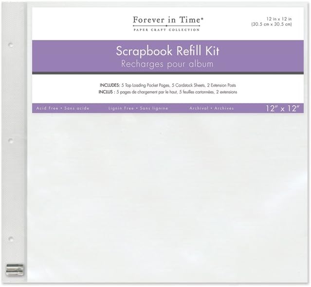 Forever in time, 12x12 Post Album Page Protectors