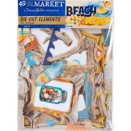 49 and Market, Die Cut Elements, Beach Vibes