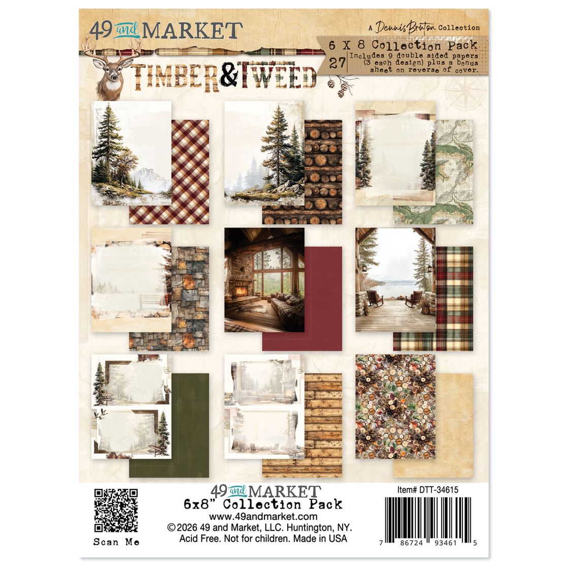49 and Market, Timber & Tweed, 6x8 Collection