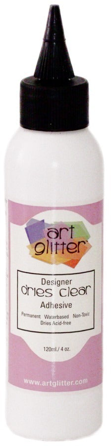 Art Glitter, Designer Dries Clear Adhesive 4 oz