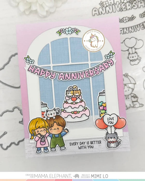 Mama Elephant, Anniversary Celebration Stamp