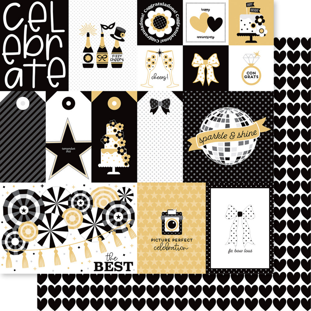 Bella Blvd, 12x12 Patterned Paper, Let's Celebrate! Daily Details