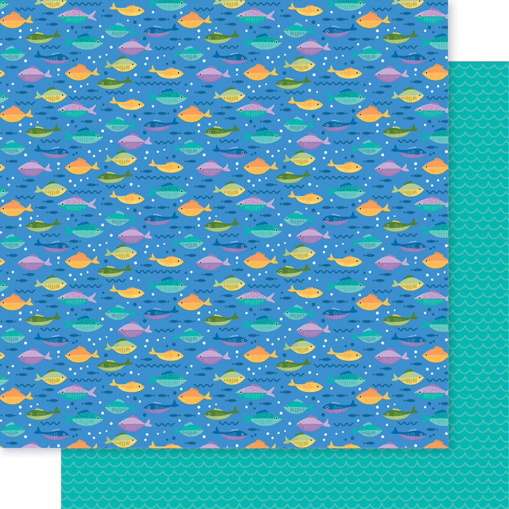 Bella Blvd, 12X12 Patterned Paper, Adventure Awaits - Colorful Current