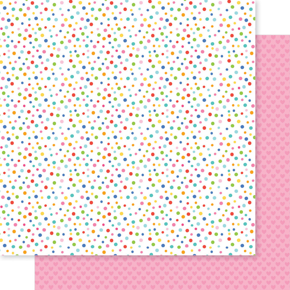 Bella Blvd, 12X12 Patterned Paper, Walking on Sunshine - Bright Side Dots