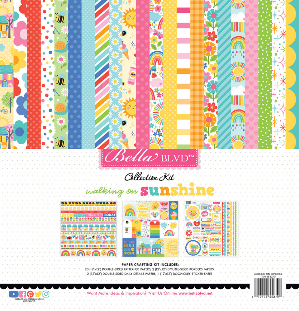 Bella Blvd, 12x12 Collection Kit, Walking on Sunshine