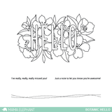 Mama Elephant, Botanic Hello Stamp