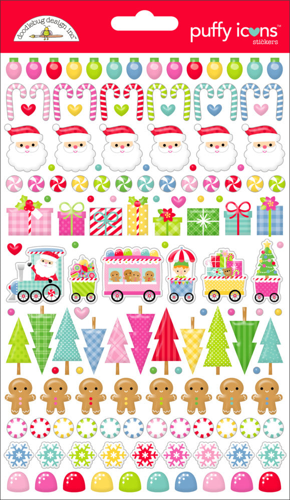 Doodlebug, Puffy Icons Stickers, Oh What Fun Pre-roder