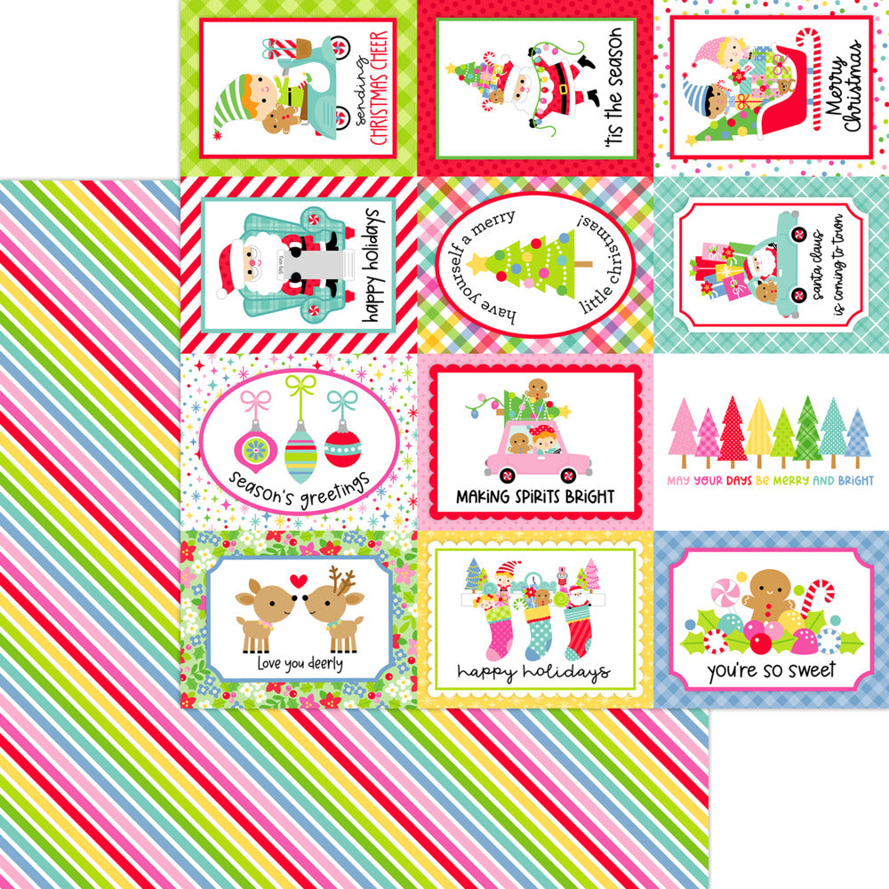 Doodlebug Design, 12X12 Patterned Paper, Oh What Fun - Merry & Bright