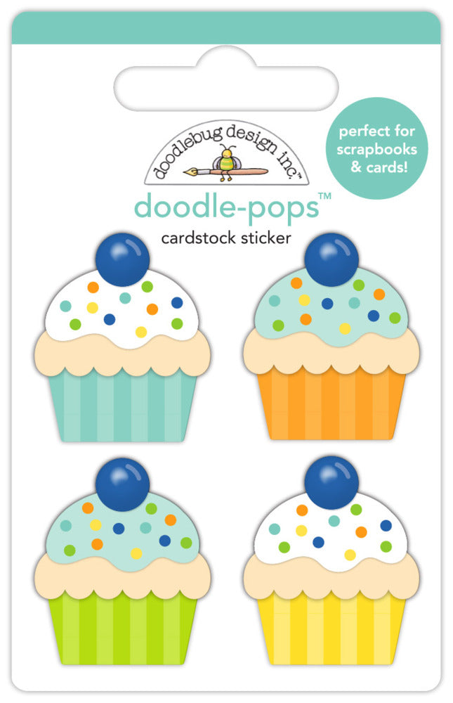 Doodlebug, Doodle-pops Cardstock Sticker, Sweet Cakes Pre-order