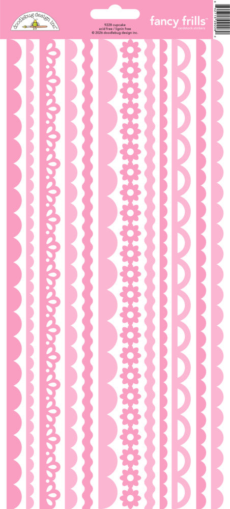 Doodlebug, Fancy Frills Stickers, Cupcake Pre-order