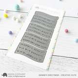 Mama Elephant, Banner Greeting Die Cut