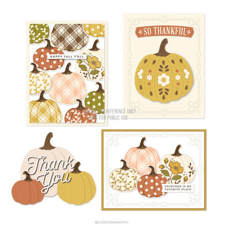 Concord & 9th, Clear Stamp, Pumpkin Prints