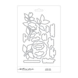Concord & 9th, Kristina Werner, Long Line Roses, Clear Stamp & Die