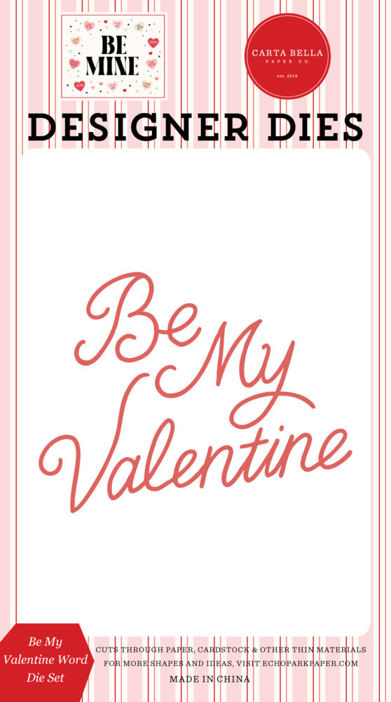 Carta Bella, Die, Be My Valentine Word