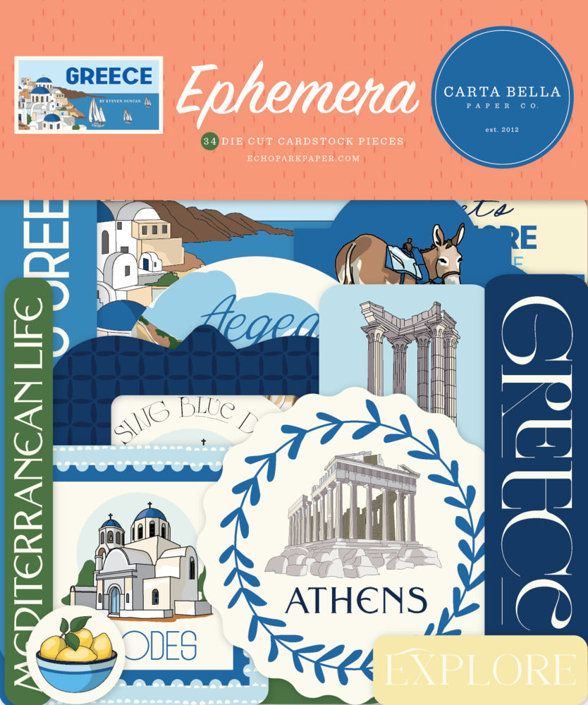 Echo Park,  Carta Bella, Ephemera, Greece