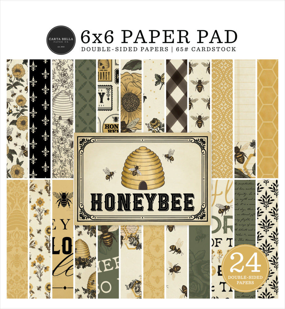 Echo Park, Carta Bella, 6x6 Paper Pad, Honey Bee