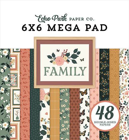 Echo Park, 6x6 Mega Paper Pad, Family