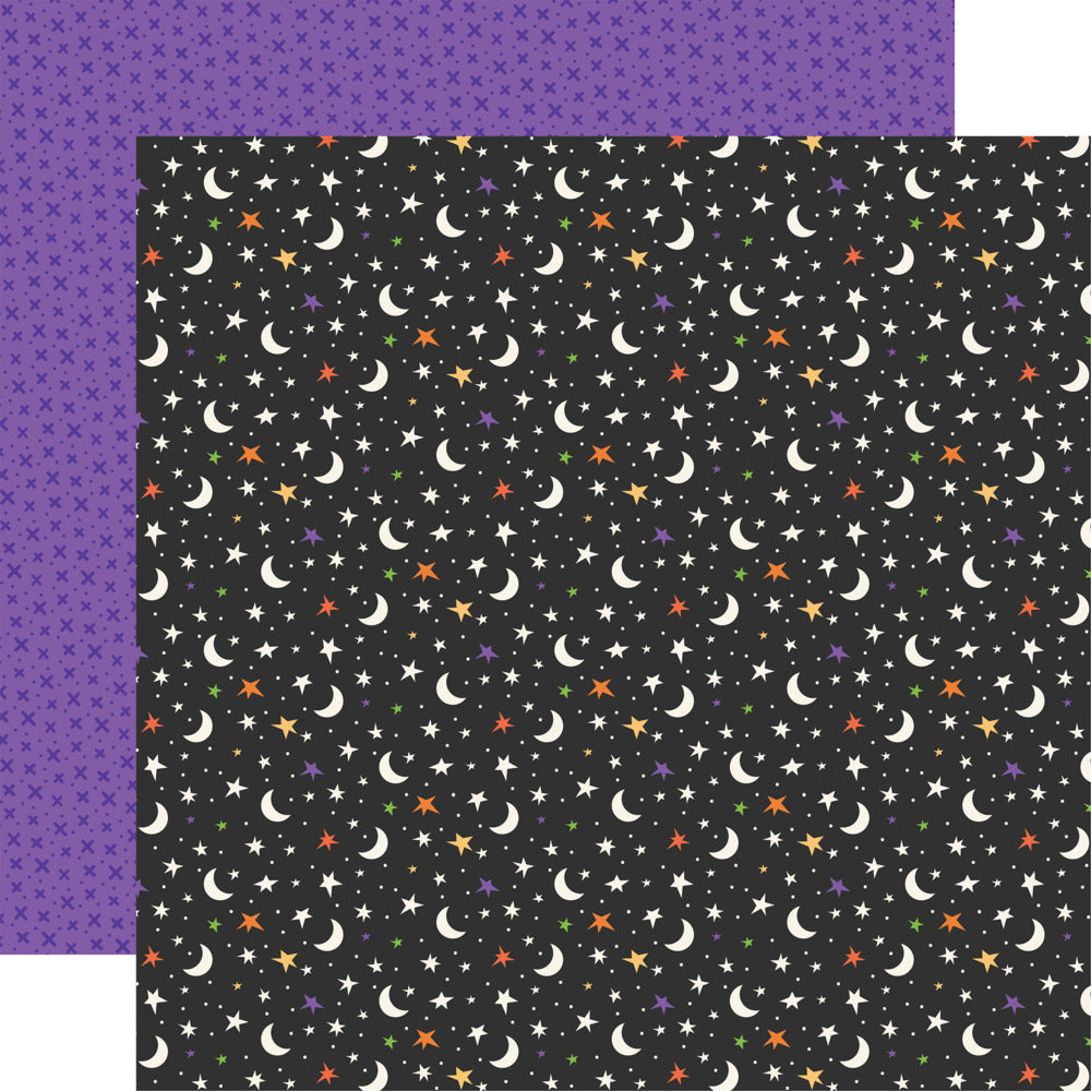 Echo Park, 12X12 Patterned Paper, Halloween Parade - Moonlit Magic